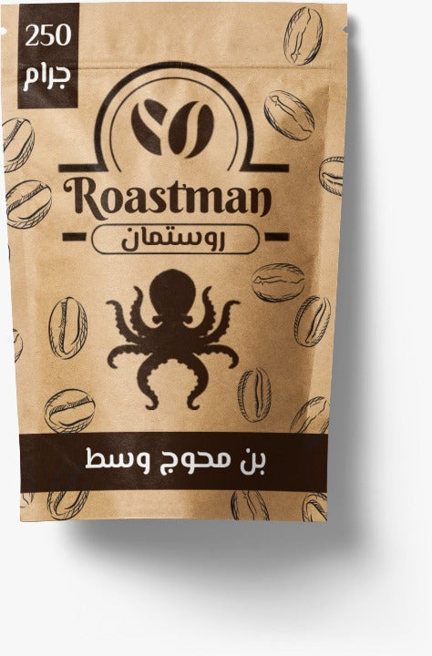 عبوة بن روستمان محوج وسط مطحون - 250 جرام